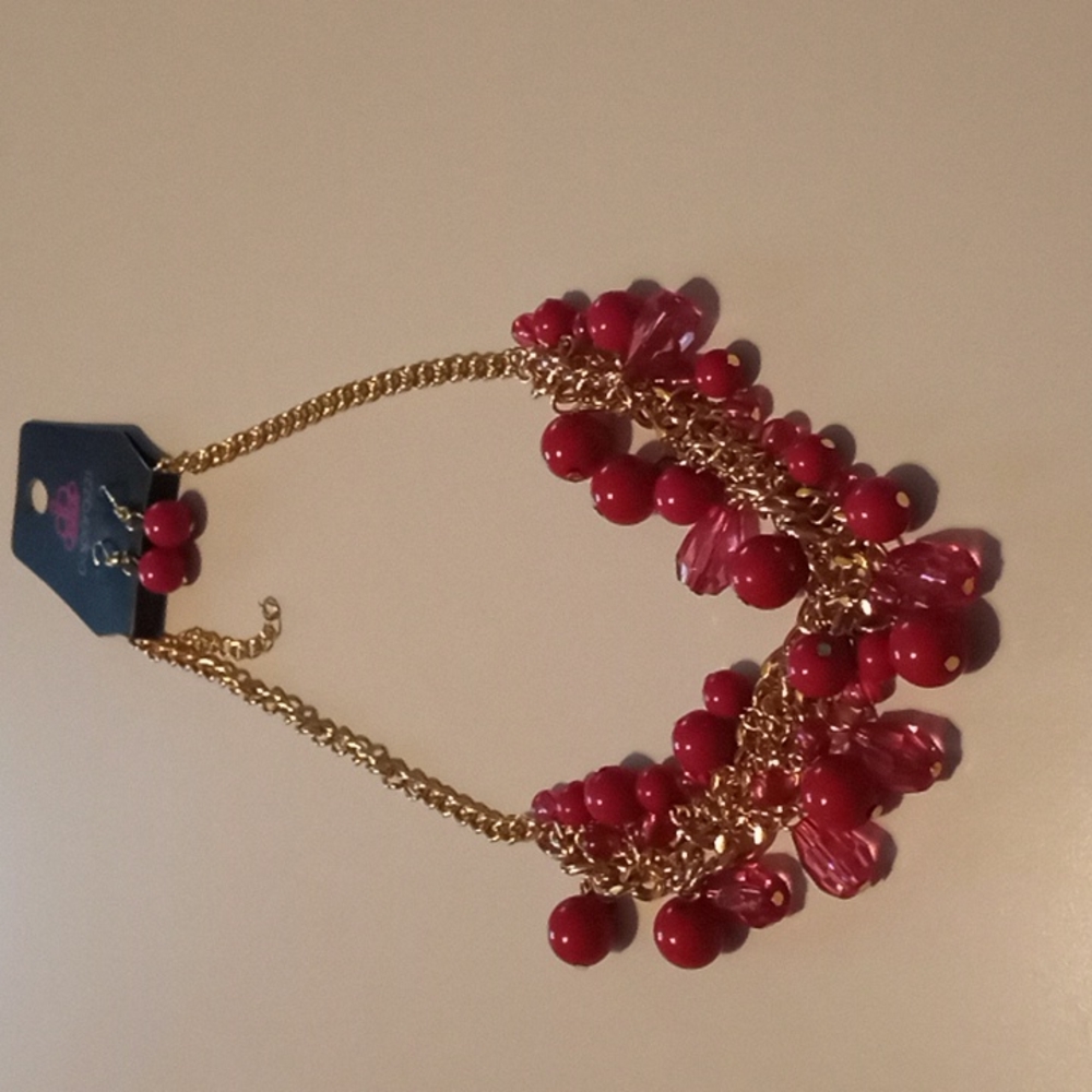 Necklace with matching earrings